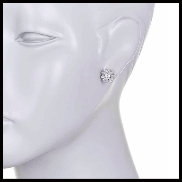 KATE SPADE CRYSTAL PAVE BOUQUET STUD EARRINGS - Picture 5 of 8